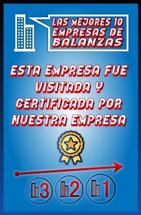 Certificada por las Mejores 10 Empresas de Balanzas